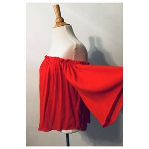 Zara Boho Off-Shoulder Top